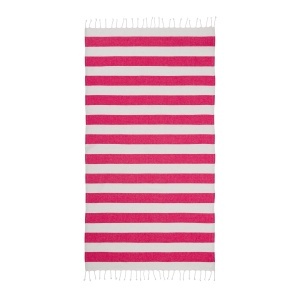 Recycled cotton fringed beach towel, size 90x170 cm - Img 6