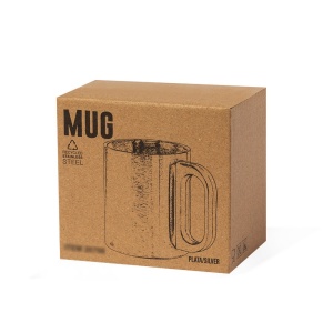 Recycled stainless steel mug 300 ml - Img 3