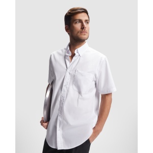 RO™ AIFOS | Cămașă bărbați mânecă scurtă | 65 % poliester / 35 % bumbac poplin | 130 gsm - Img 6