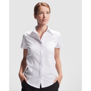 RO CĂMAȘĂ DE LUCRU CU MÂNECĂ SCURTĂ SOFIA - 65% poliester / 35% bumbac, poplin, 130 g/m². - Img 5