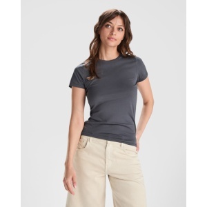 RO GOLDEN WOMAN - 100% combed organic cotton, single jersey. Colour: 160 gsm. White: 170 gsm. Heather grey colour 58: 85% organic cotton / 15% viscose. - Img 10