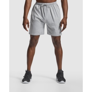 RO PANTALONI SCURȚI TIP BERMUDE SPORT - 100% bumbac, punct neted, 200 g/m².Culoarea gri melanj 58: 85% bumbac / 15% vâscoză. - Img 5
