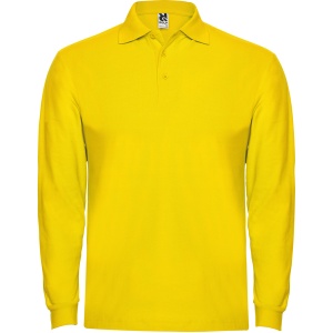 RO TRICOU POLO CU MÂNECI LUNGI ESTRELLA - 100% bumbac, punct pique, 220 g/m².Culoarea gri melanj 58: 85% bumbac / 15% vâscoză. - Img 4