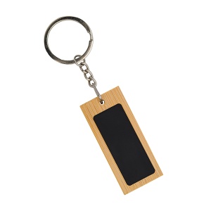 Royal TOMMY metal and bamboo keyring