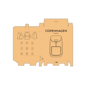 AO Rucsac Copenhagen 20L din bumbac. Potrivit pentru laptop de 15,6".