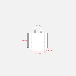 Sacoșă de cumpărături din PP laminată 120 g/m2 pentru sticle (6 sticle), mânere scurte tip panglică - Img 8
