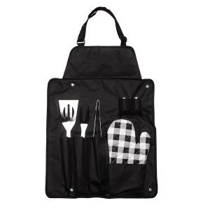 Set STEAKOUT&BBQ pentru grătar cu șorț - Img 4