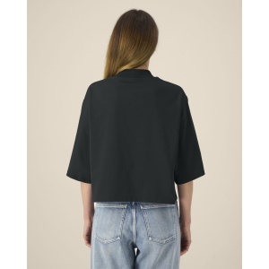 ST/ST Stella Raya - The women's cropped t-shirt in recycled cotton - Relaxed Fit | Women 200 g/m² - Img 6