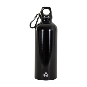 Sticlă de apă din aluminiu reciclat (500 ml), cu capac și carabină din plastic - Img 5