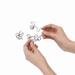 TOP™ Puzzle metalic complicat CLEVER, de 4 ori asortat, pret pe bucata