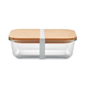 TUNDRA LUNCHBOX Glass lunchbox with bamboo lid