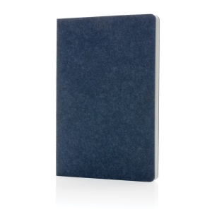 XD™ Phrase GRS certified recycled felt A5 notebook
