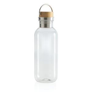 XD™ RCS RPET bottle with bamboo lid and handle