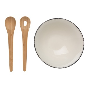 XD™ Ukiyo salad bowl with bamboo salad server - Img 4