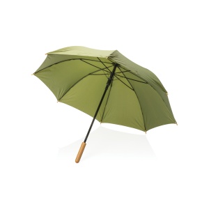 XD™ 23" Impact AWARE™ RPET 190T auto open bamboo umbrella