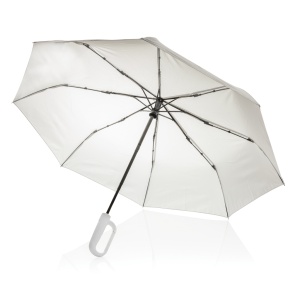 XD™ Yara 21" AWARE™ RPET solid colour umbrella with carabiner