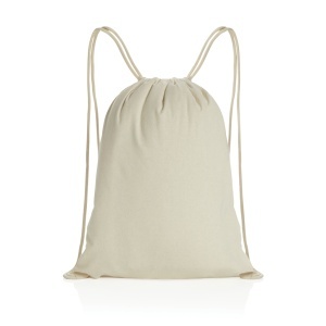 XD Impact AWARE™ recycled cotton drawstring backpack 145g - Img 11