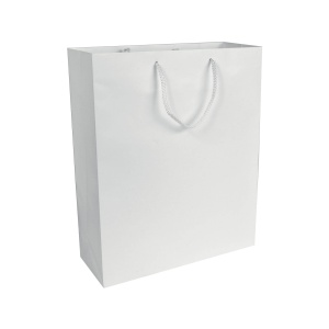 157 g/m2 matte laminated paper shopping bag with gusset and bottom reinforcement - Img 5