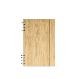 AO Caiet Steinbeck A5 cu copertă Woodgrain. 70gsm FSC 196 pagini
