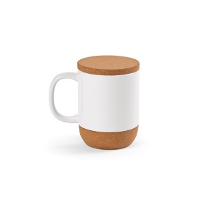 AO Cană Douro din ceramică, capac și mâner din bambus, 380 ml. Sublimare
