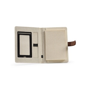AO Eliot A5 Folder rCotton. 64 FSC® sheet notepad and rPU closure - Img 1