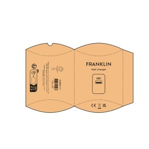 AO Încărcător de perete Franklin rABS 20W. Încărcare rapidă USB-C și USB-A
