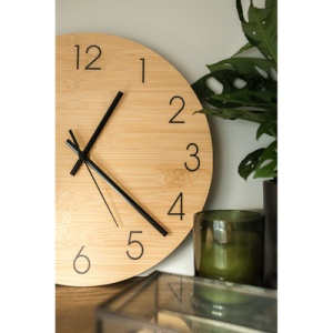 AX™ Bamboo wall clock | Imani - Img 3