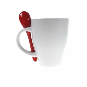 AX™ cană ceramică 300 ml cu linguriță - Img 22