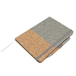 AX™ Cork notebook A5 with ball pen | Layla - Img 1