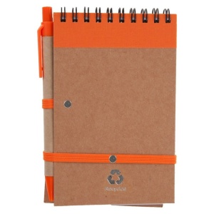 AX™ Notebook approx. A6 with ball pen | Chapman - Img 27