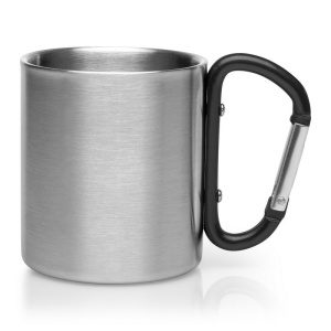 AX Cană metalică 210 ml cu clemă tip carabină | Easton