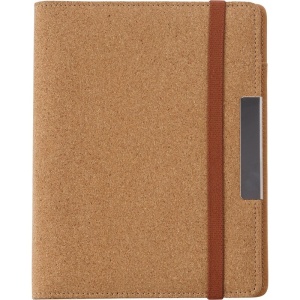 AX Cork conference folder approx. A5 with notebook