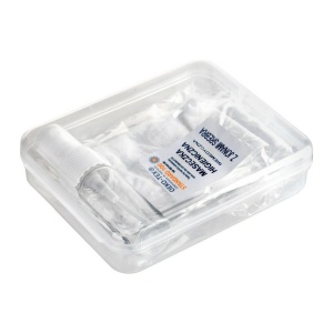 AX Set in box, spray bottle for disinfectant and reusable face mask with filter space and silver ions