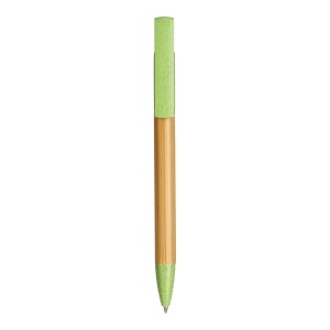 Bamboo and wheat straw twist pen with mobile phone stand - Img 3