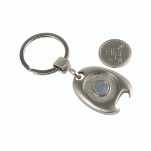 Breloc metalic cu jet pentru Trolley de cumpărături într-o cutie neagră - Img 3