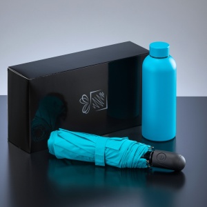 CO Active Set: sticlă termică pentru apă 500 ml și umbrelă automată
