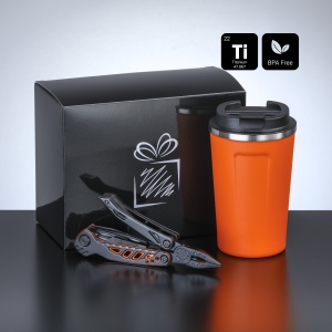 CO Travel Set II: cană termică nordic 350 ml și multitool optima
