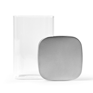 Delacroix 1200 Canister Borosilicate Glass 1270ml. rSS lid - Img 1