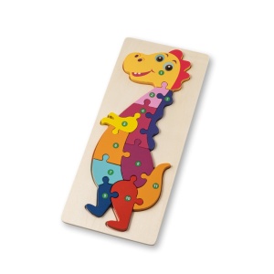 DIPLODOCO. Puzzle în formă de dinozaur din placaj de pin - Img 2