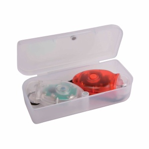 Double LED plastic bicycle lights, one with white light and one with red light - Img 2