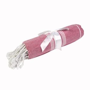 Fouta beach towel/sarong, 100% cotton (182gr/m2) with tassels, 90 x 170 cm - Img 9