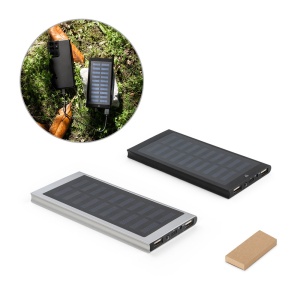 hi!™ CLERK Power bank de 8.000 mAh cu panou solar din aluminiu 100% reciclat - Img 1