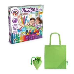 hi!™ Crayon Factory Kit II Joc educațional furnizat cu o pungă de cadou pliabilă 190T