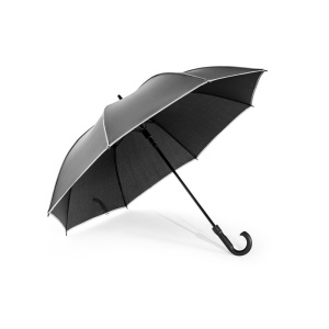 hi!™ FINNLEY. Umbrelă 27” din poliester reciclat rezistent la vânt (100% rPET) pongee 190T - Img 1