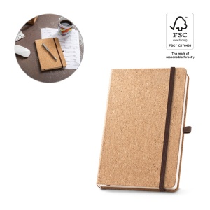 hi!™ HAWKINS A5 Caiet A5 din plută cu pagini simple din material certificat FSC™ și alte materiale controlate - Img 1