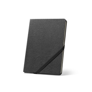 hi!™ HUXLEY Blocnotes A5, realizat din hârtie rezistentă la apă, cu pagini liniate realizate dintr-un material certificat FSC™ și alte materiale controlate