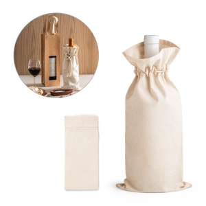 hi!™ JEROME 100% cotton bottle bag (180 g/m²) - Img 1