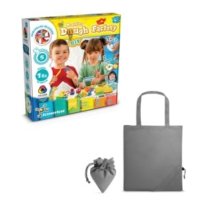 hi!™ Modeling Dough Factory Kit II Joc educațional furnizat cu o pungă de cadou pliabilă 190T