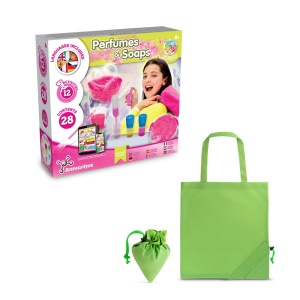 hi!™ Perfume & Soap Factory Kit V Joc educațional furnizat cu o pungă de cadou pliabilă 190T