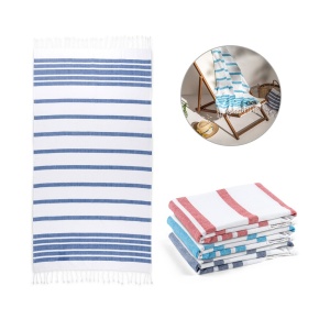hi!™ SARDENHA Beach towel made of cotton (70% recycled) and polyester (30% recycled) (180 g/m²) - Img 7